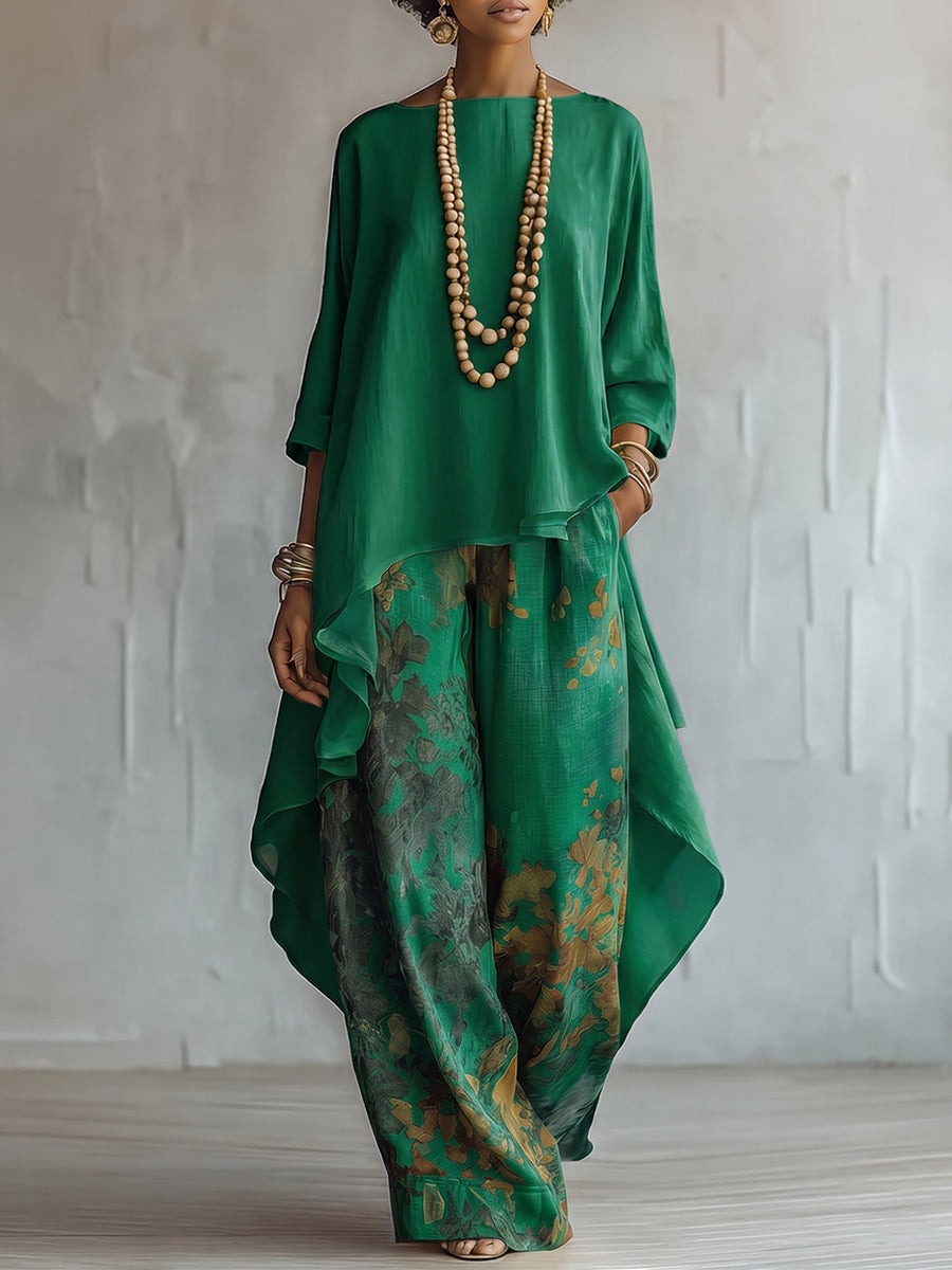 Conjunt boho amb estampat floral