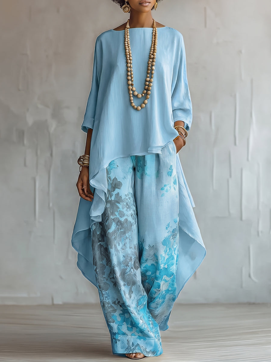 Conjunt boho amb estampat floral