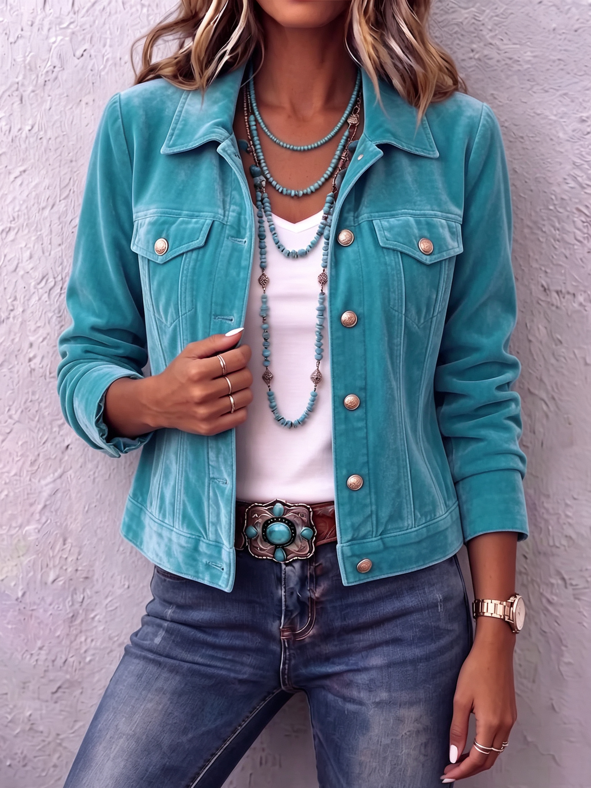 Branca de vellut boho d'inspiració vintage