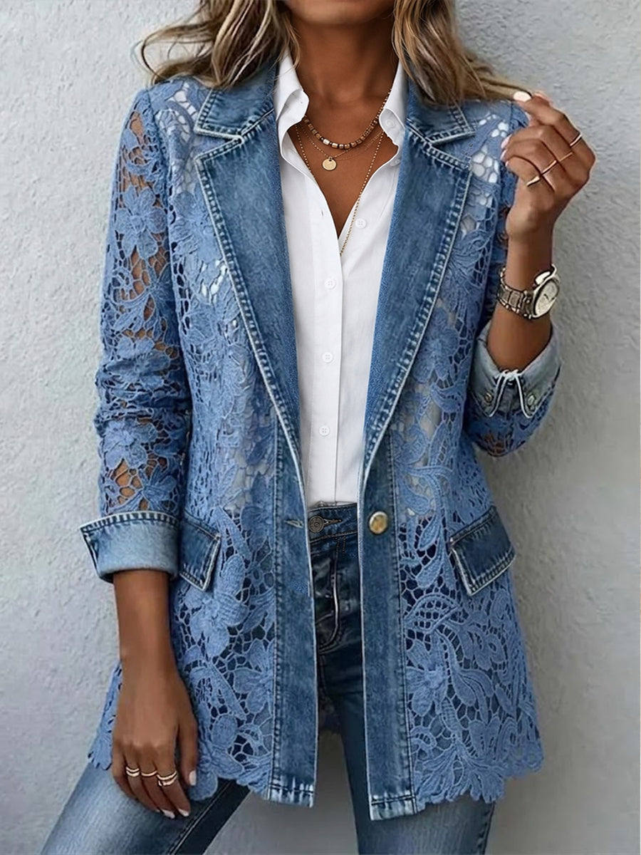 Americana con pizzo floreale