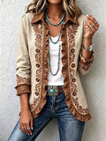 Veste florale brodée à volants