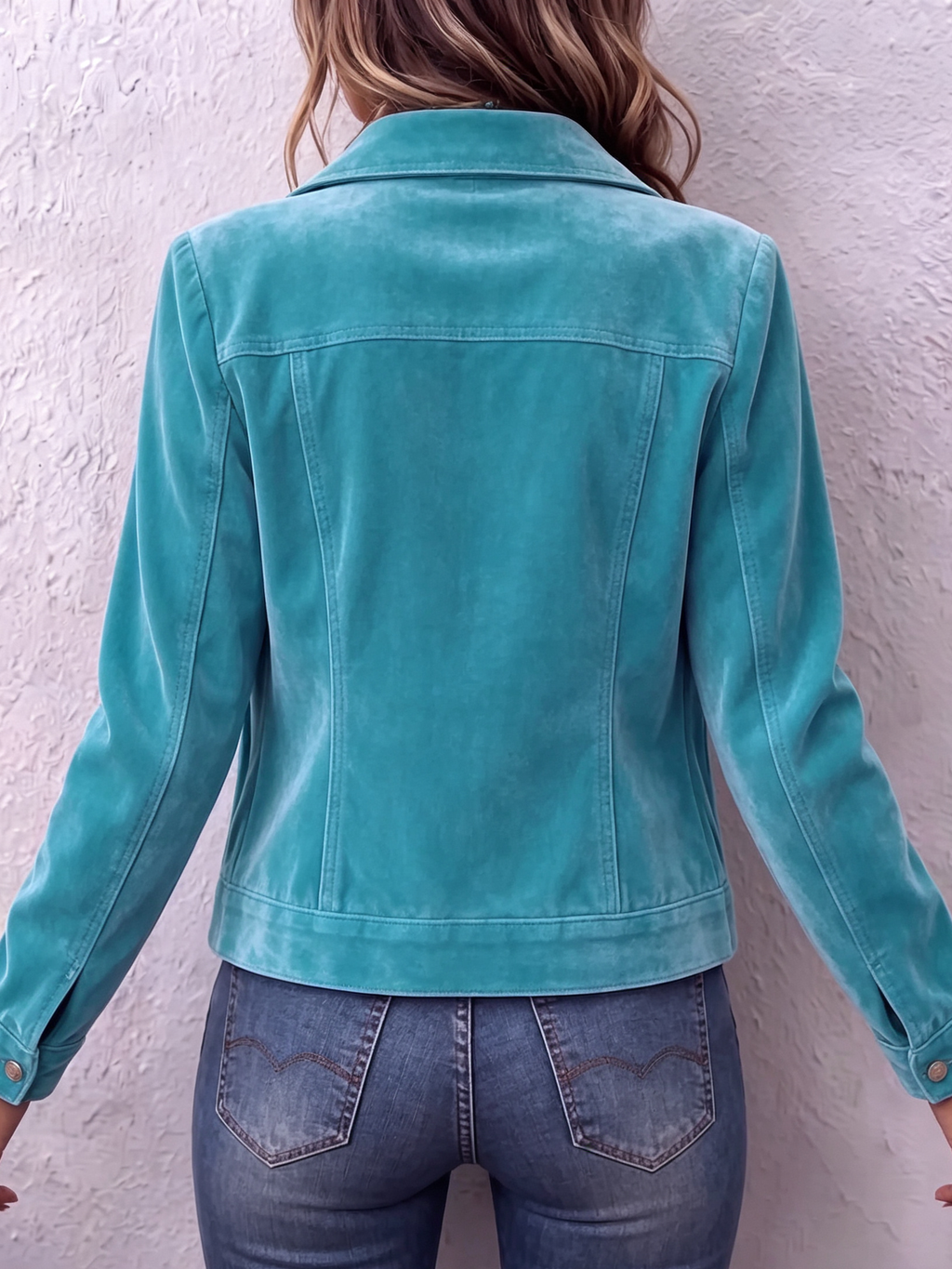 Chaqueta de terciopelo boho de inspiración vintage