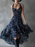 Robe florale en mousseline d'un charme élégant