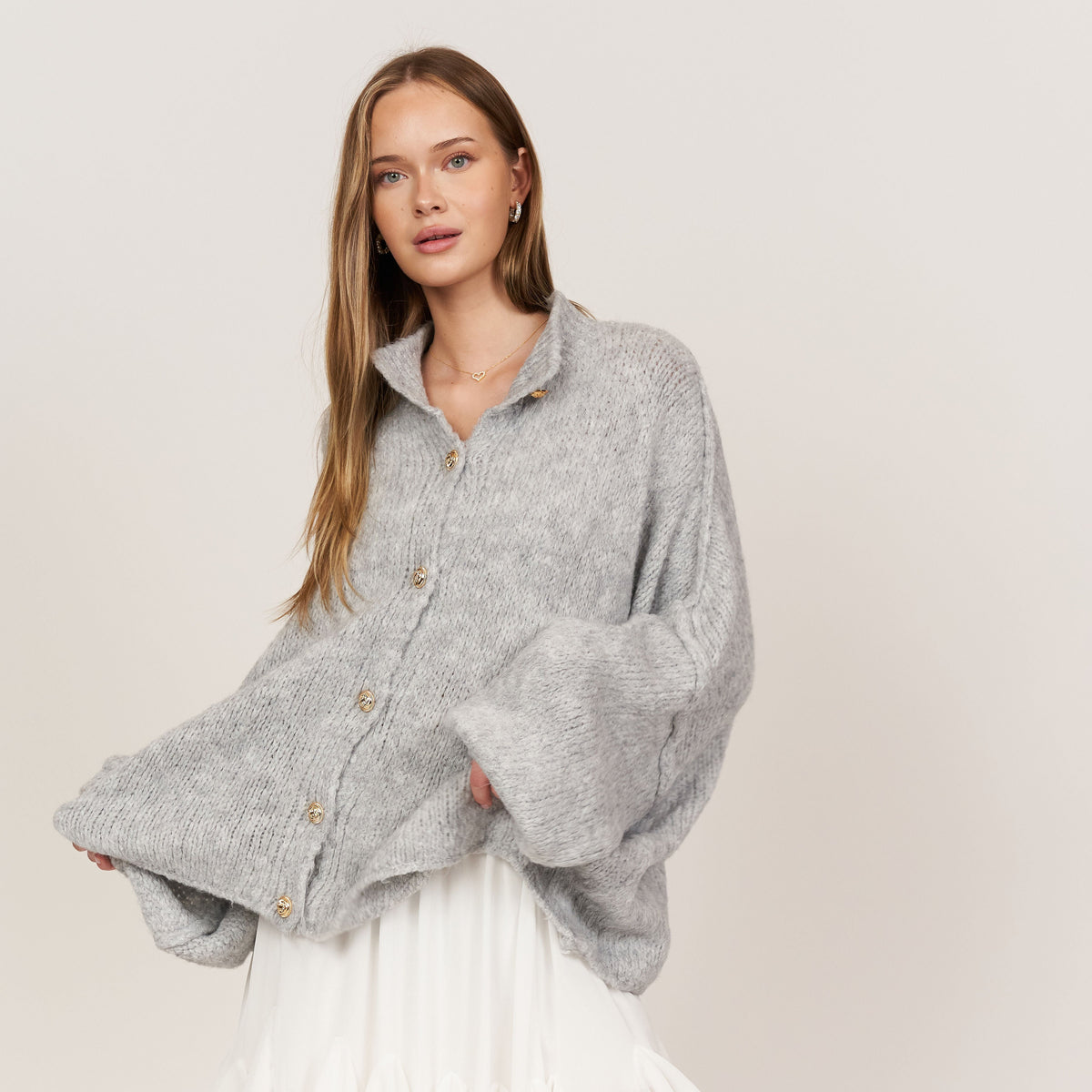 Cárdigan oversize "CozyGlam"