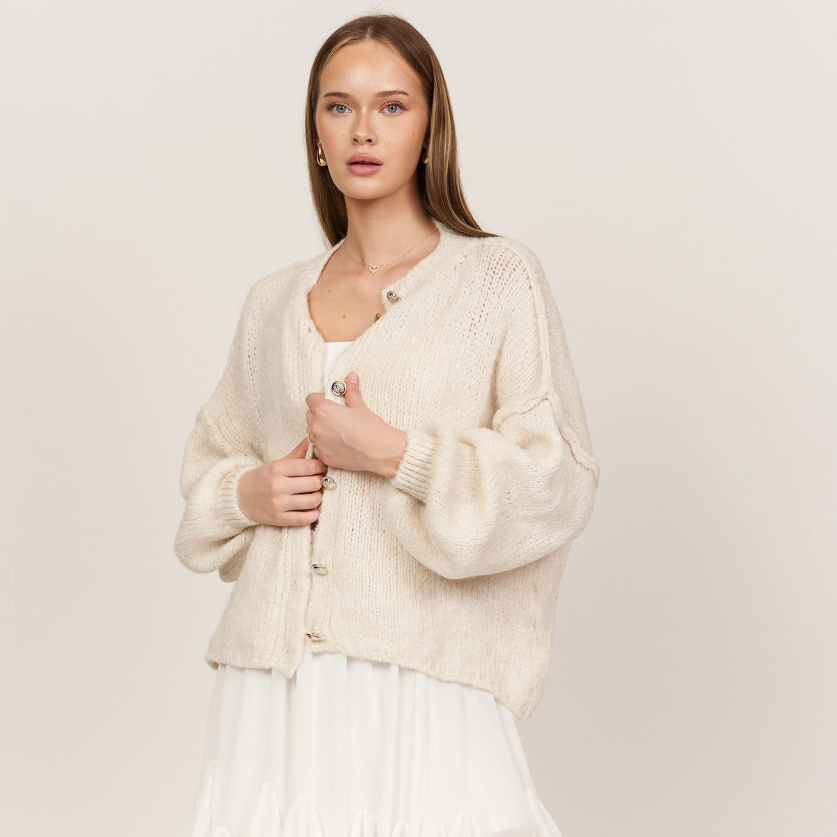 Càrdigan oversize llarg
