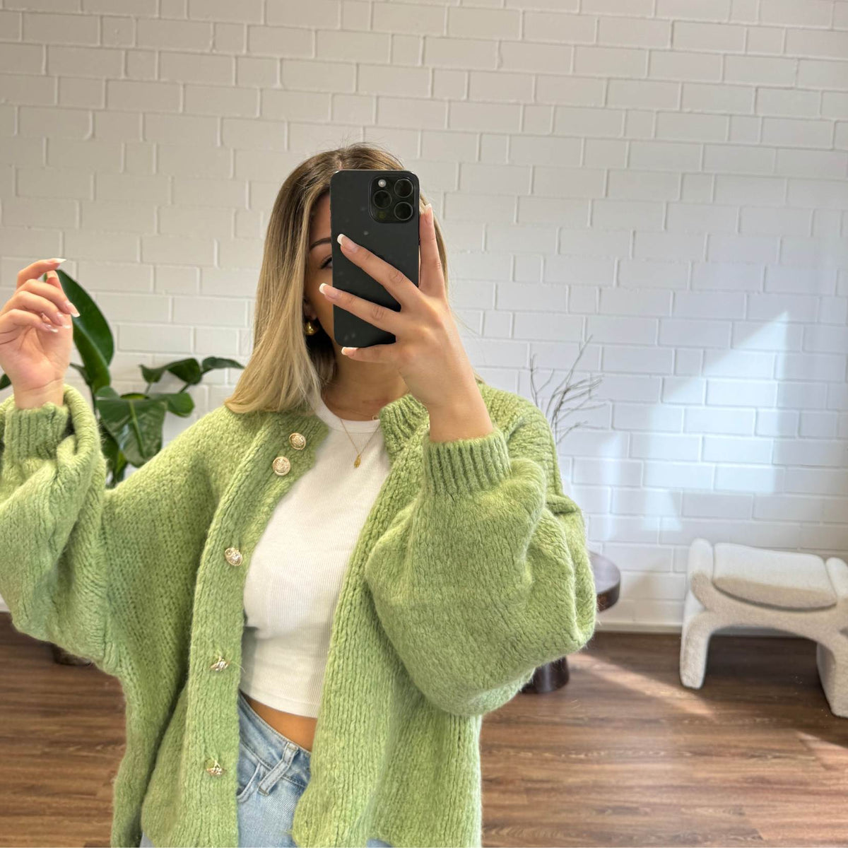 Càrdigan oversize llarg