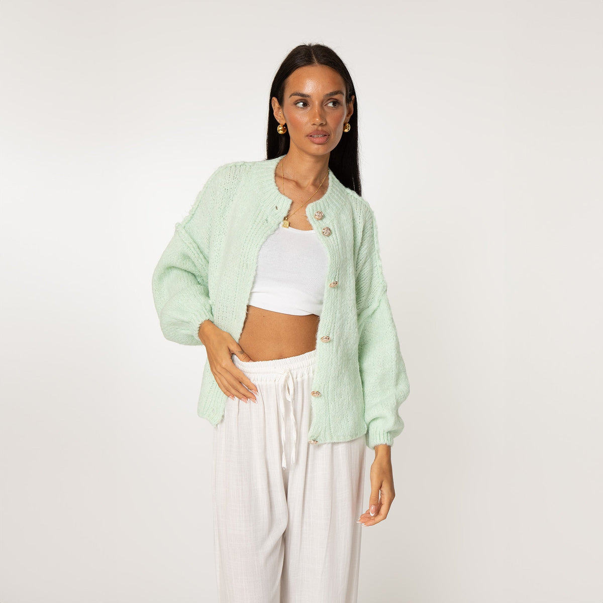 Càrdigan oversize llarg