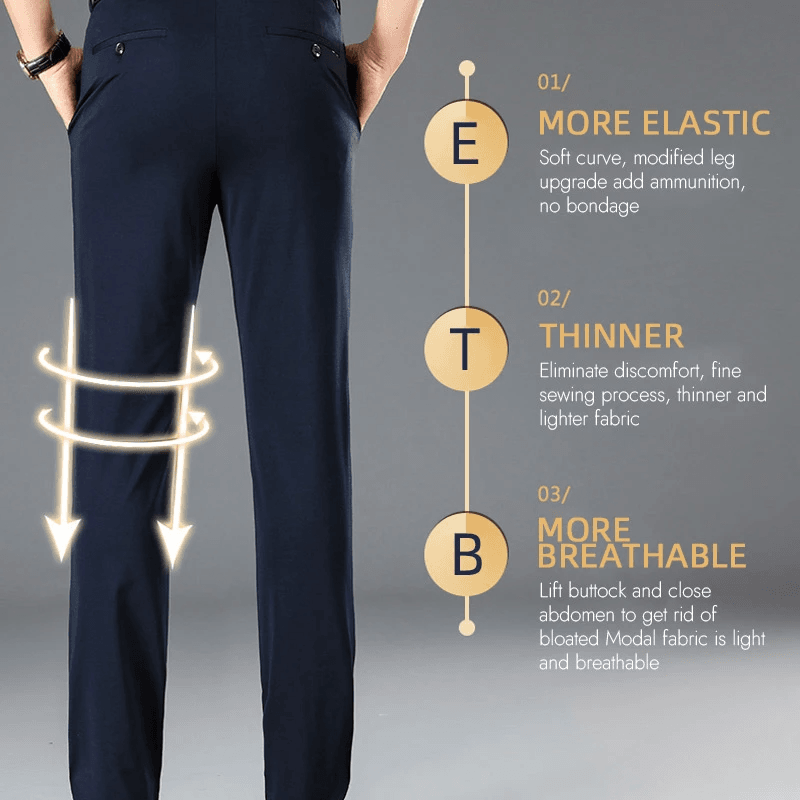 Pantaloni classici elasticizzati da uomo