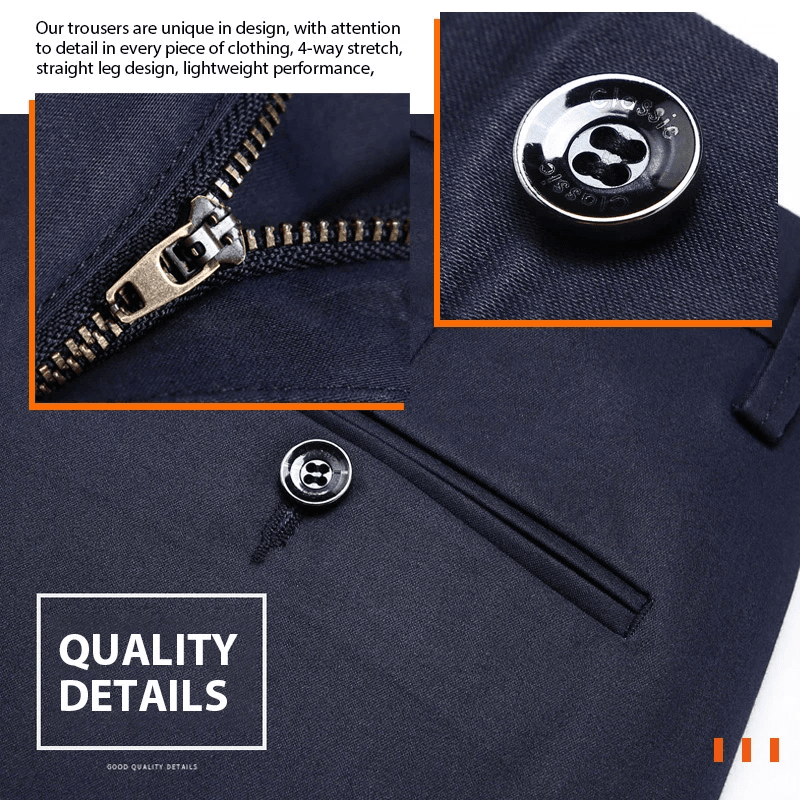 Pantaloni classici elasticizzati da uomo