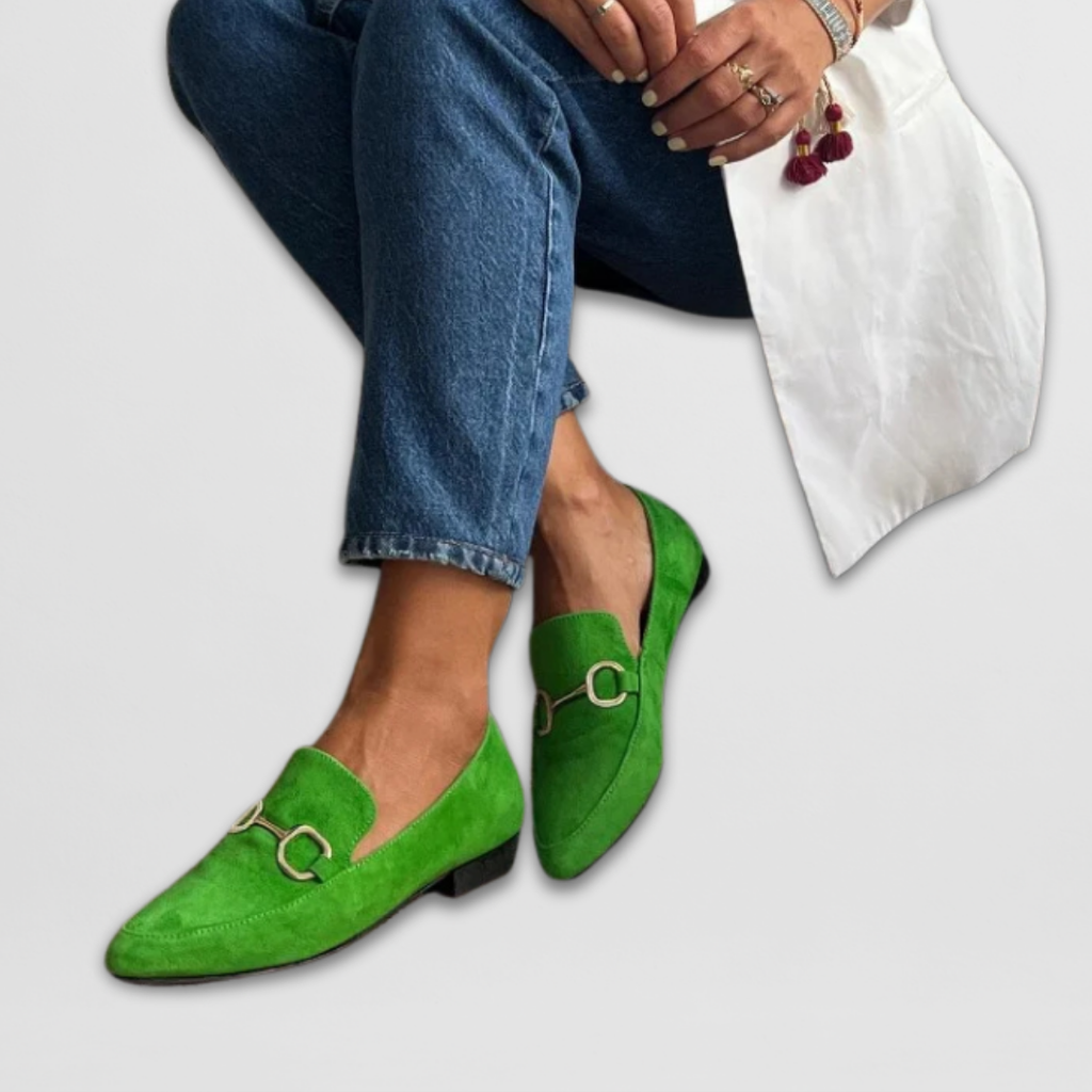 Mocassins dans les tons violets