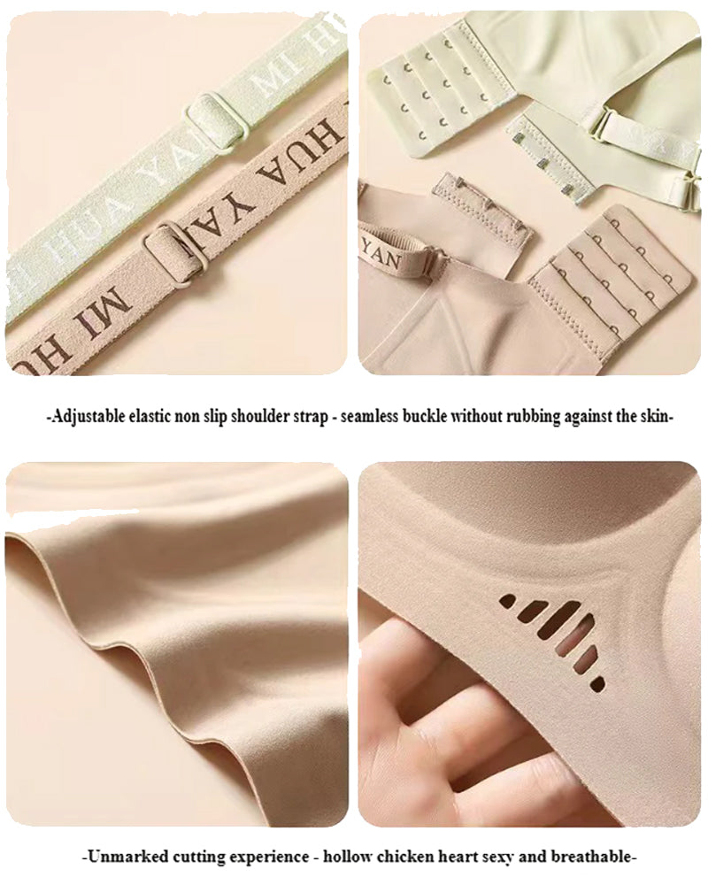 Reggiseno push-up da donna senza ferretto, senza cuciture, con gel Jelly