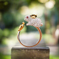 Bague ajustable lapin et carotte
