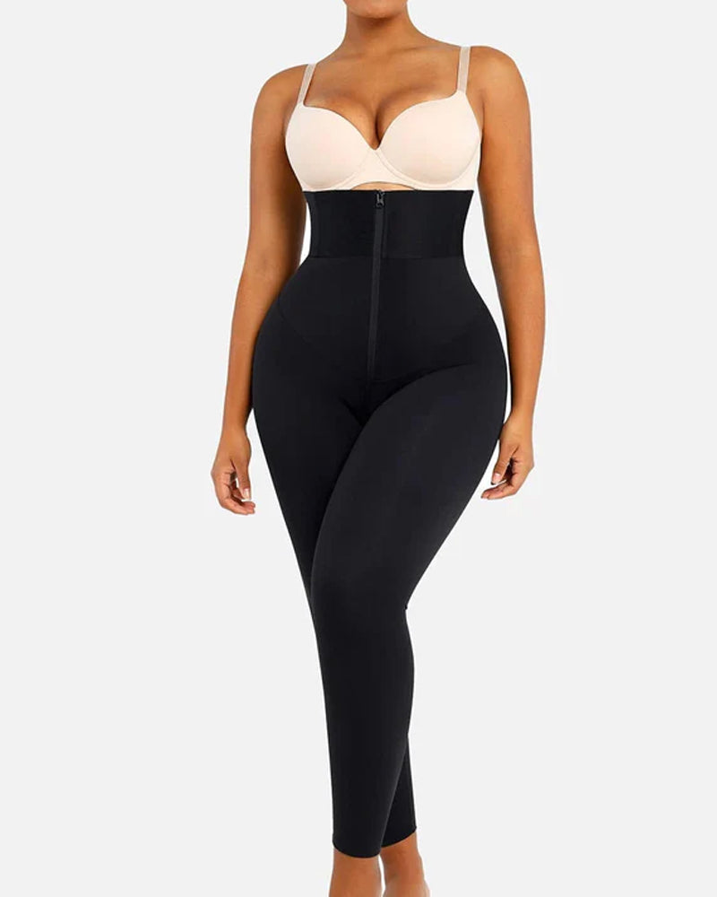Pantaloni da yoga aderenti da donna con vita alta, effetto shaping e cintura elastica in vita