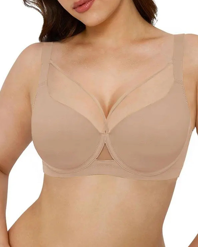 Reggiseno reppente senza cuciture con ferretto e scollo a V