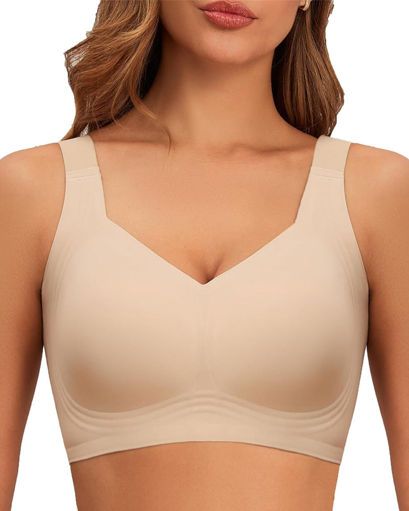 Reggiseno coprente senza ferretto con effetto push-up