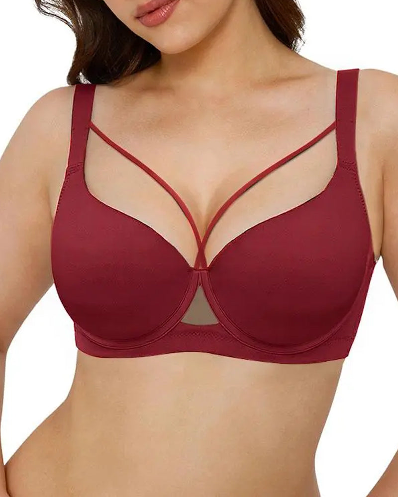 Reggiseno reppente senza cuciture con ferretto e scollo a V