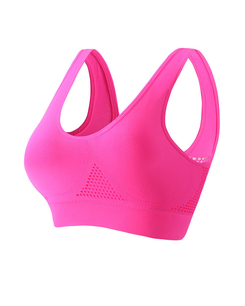 Soutiador esportiu sense costures amb estalvis amovibles