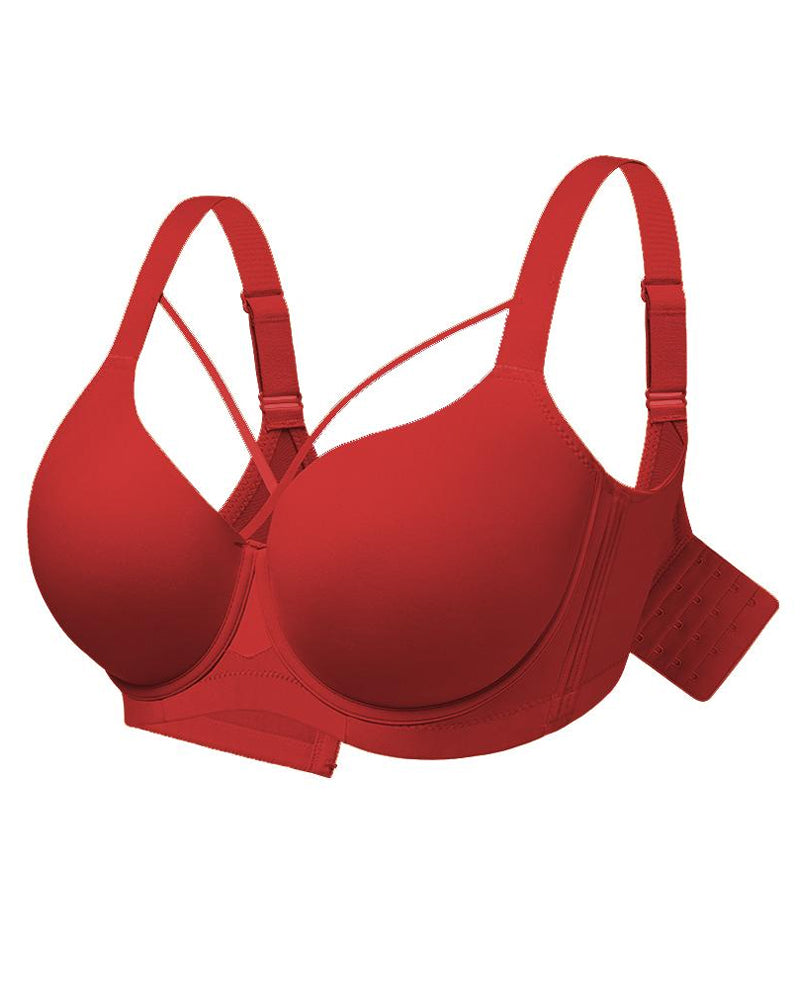 Sujetador push-up sin costuras con aros y escote en V