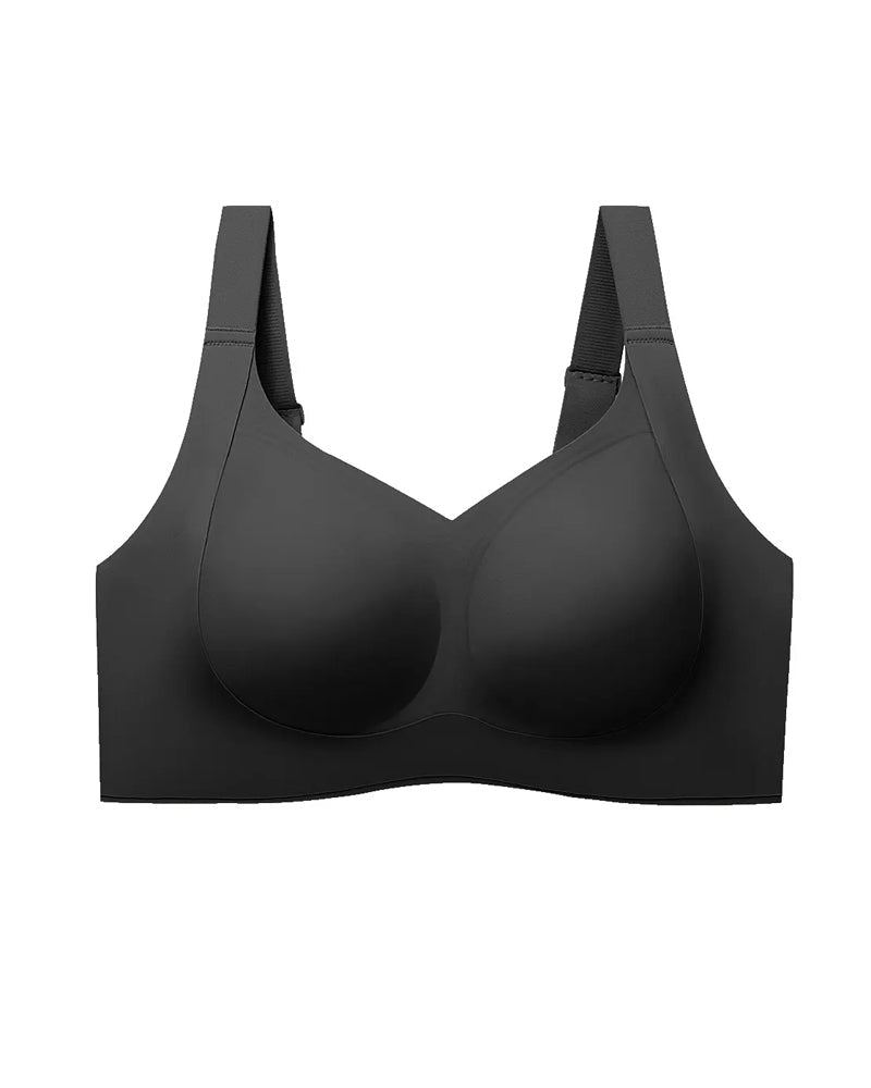 Dekkende push-up-bh med gel, uten bøyler, doble skulderstropper