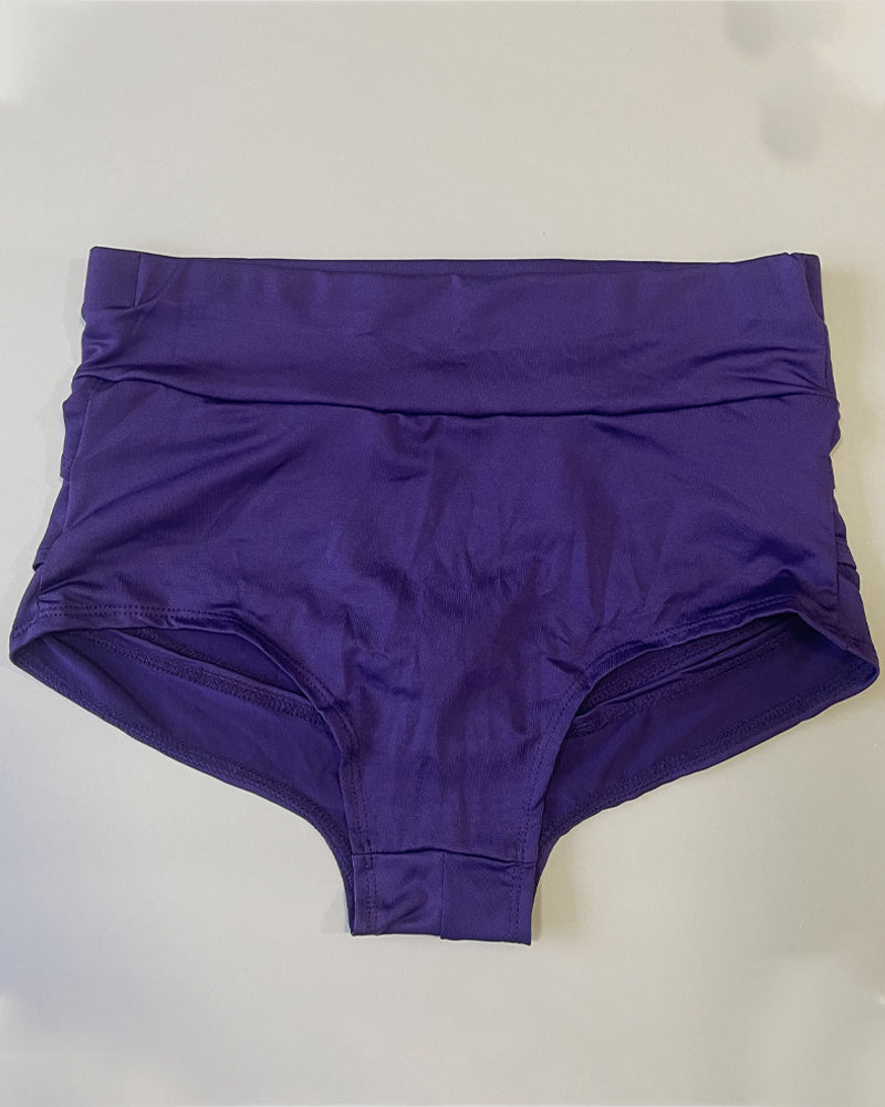 Braguita sexy de cintura alta sin costuras, calada y elástica