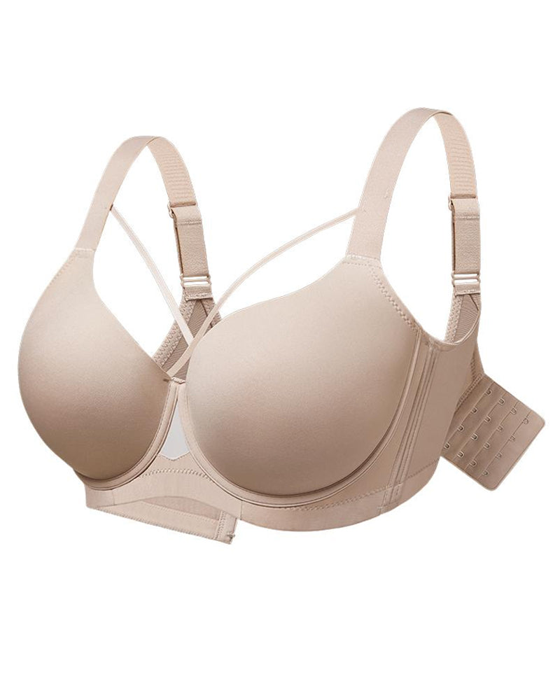 Sujetador push-up sin costuras con aros y escote en V