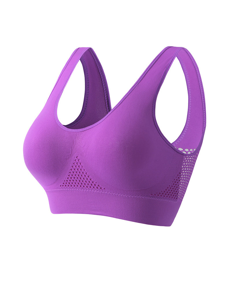 Soutiador esportiu sense costures amb estalvis amovibles