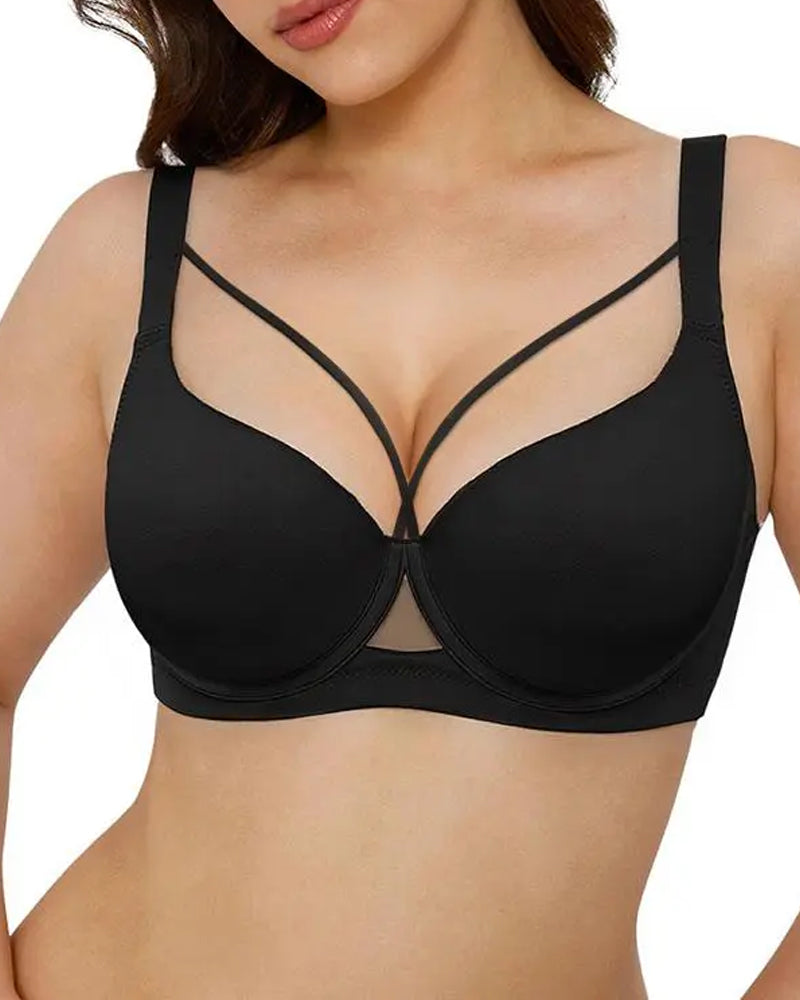 Reggiseno reppente senza cuciture con ferretto e scollo a V