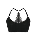 Reggiseno senza cuciture elastico con schiena in pizzo
