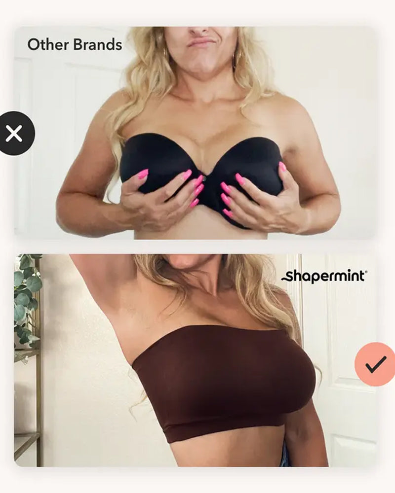 Reggiseno bandeau convertibile senza cuciture antiscivolo
