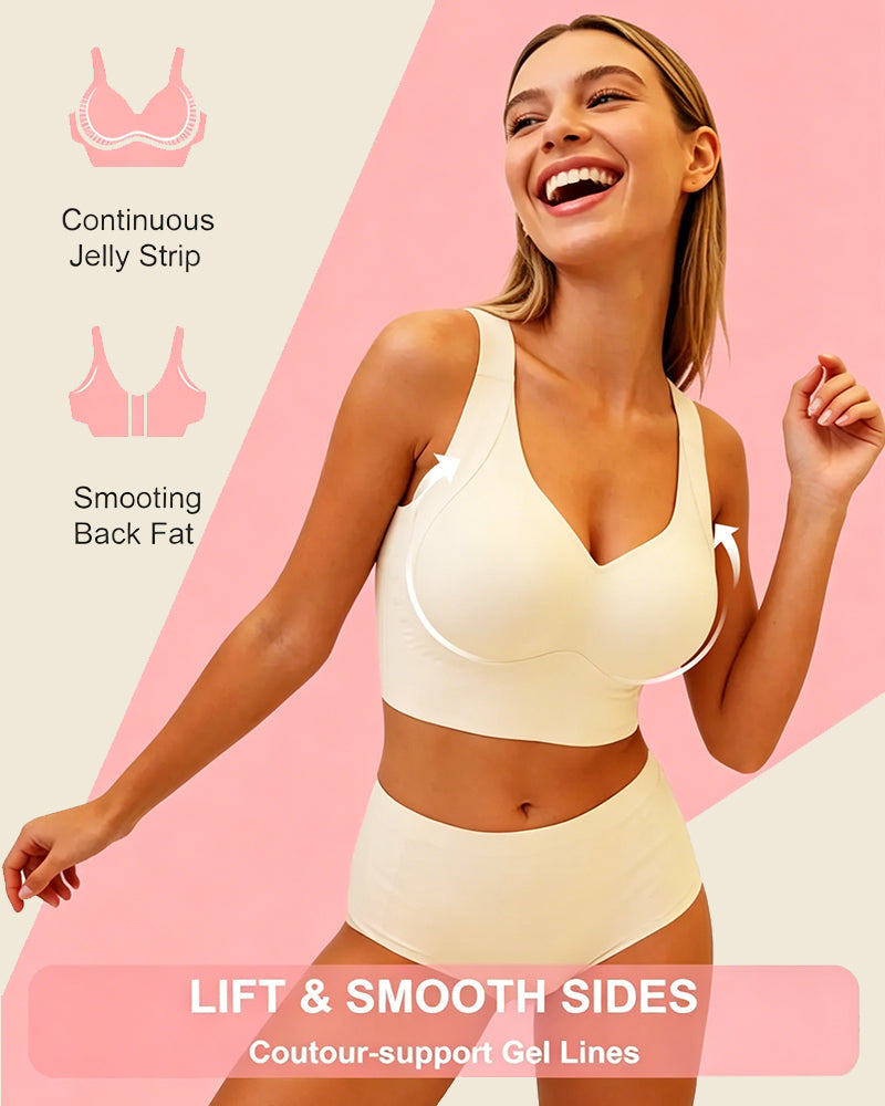 Sutjador push-up de gel sense costures de talla gran