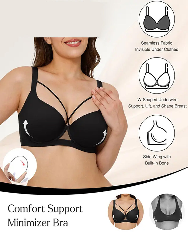 Reggiseno reppente senza cuciture con ferretto e scollo a V