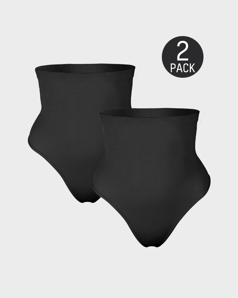 Lot de 2 strings gainants taille haute