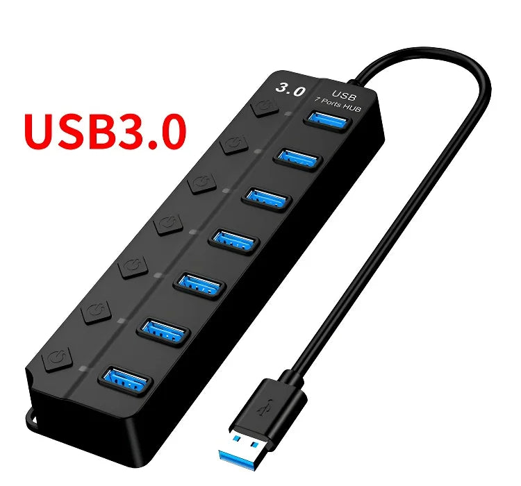 Hub USB con interruttori indipendenti