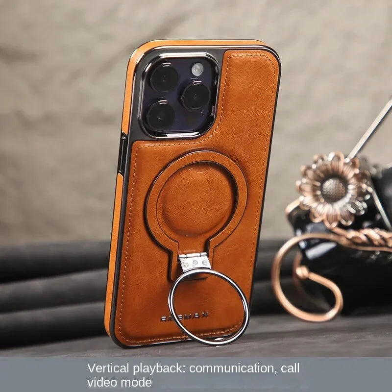 Custodia di lusso in pelle per iPhone