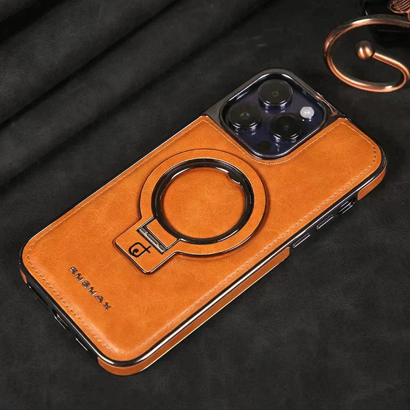 Étui de luxe en cuir pour iPhone