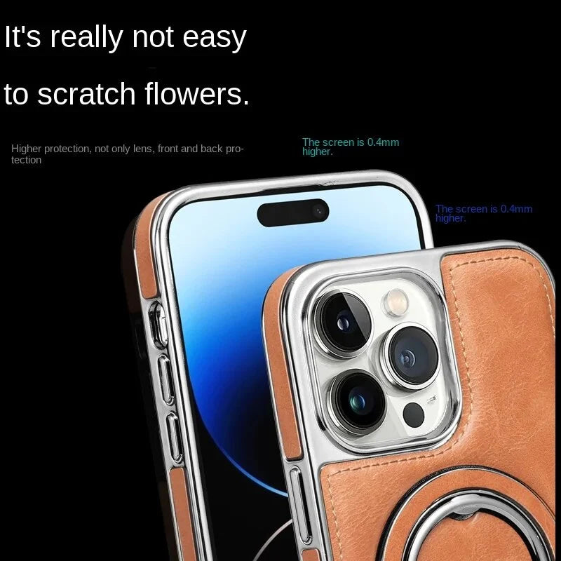 Custodia di lusso in pelle per iPhone