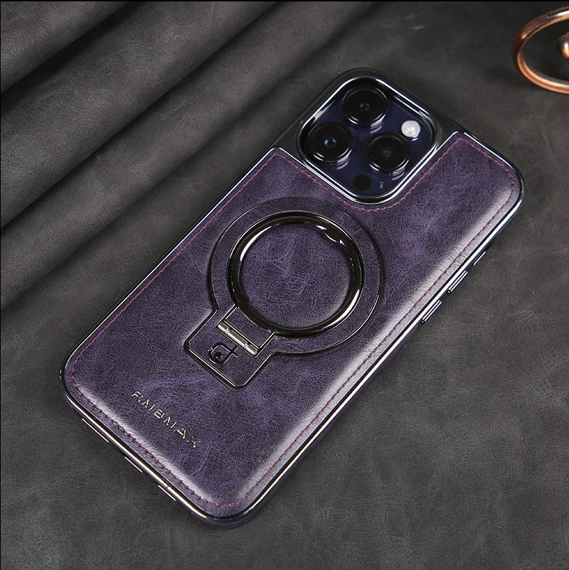 Custodia di lusso in pelle per iPhone