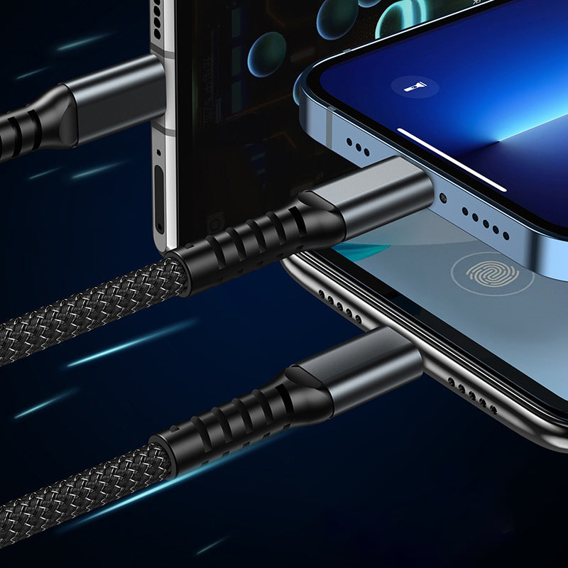 Cable de càrrega ultraràpid 3 en 1 transparent i lluminós