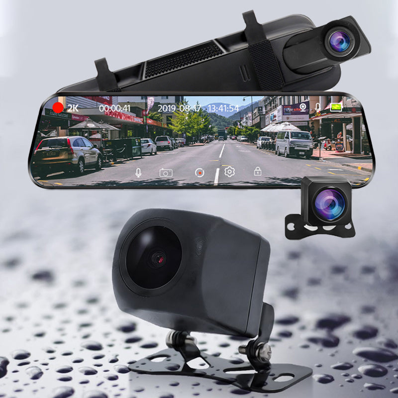Cámara para coche HD con pantalla táctil de 10 pulgadas