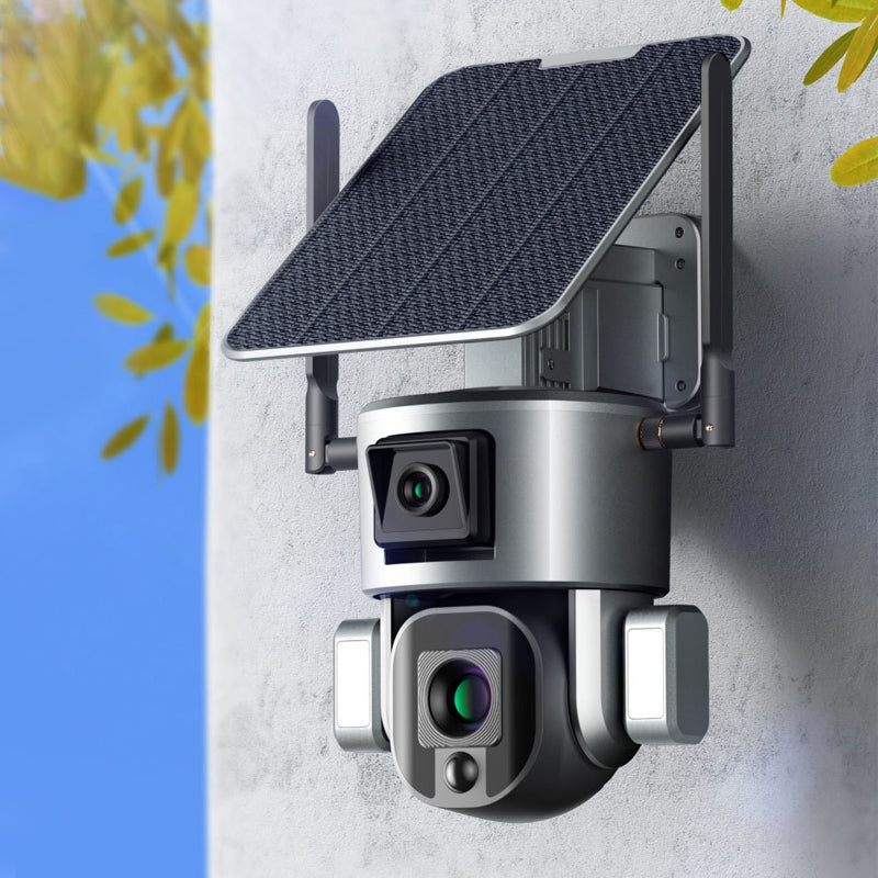 Càmera de seguretat solar sense fil amb zoom