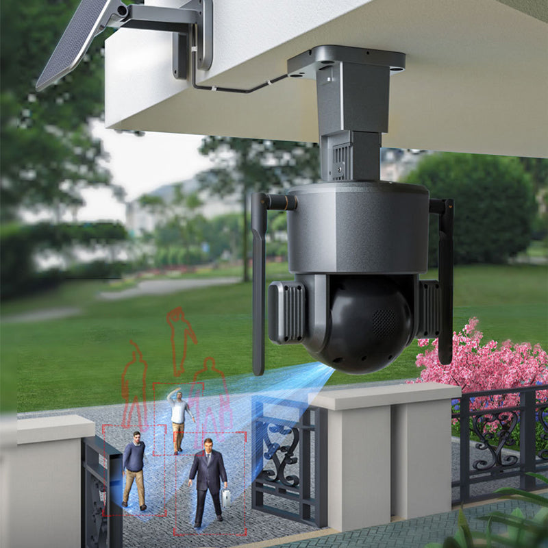 Càmera de seguretat solar sense fil amb zoom