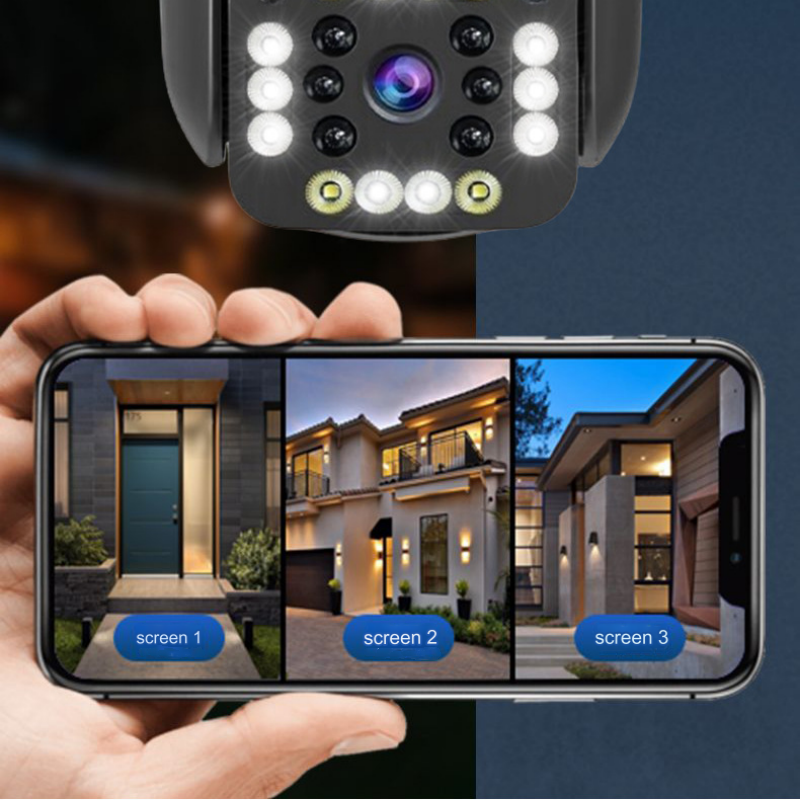 Cámara de seguridad exterior inalámbrica WiFi HD impermeable