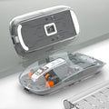 Ratolí sense fil Bluetooth recarregable amb carcassa transparent