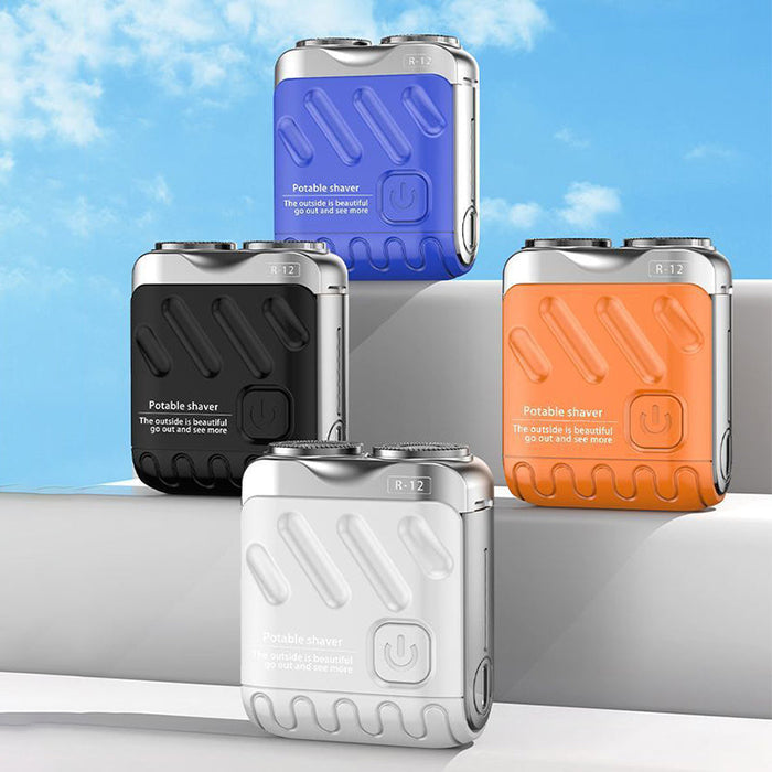 Mini maquineta d’afaitar elèctrica rotativa portàtil per a homes