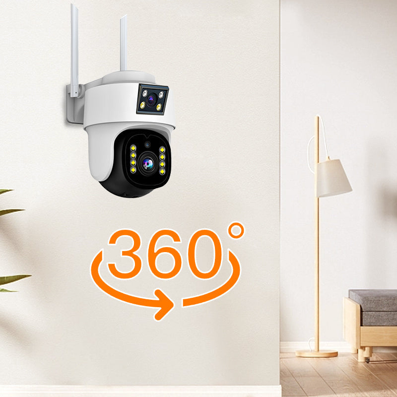 Cámara de vigilancia panorámica de 360° con visión nocturna