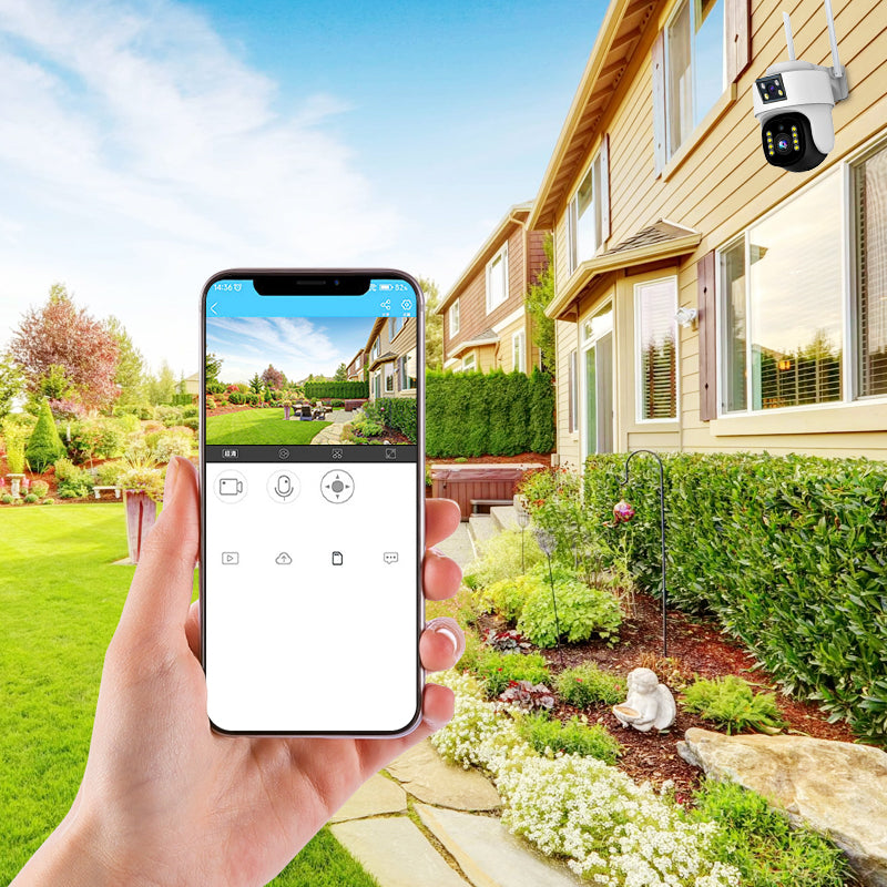 Cámara de vigilancia panorámica de 360° con visión nocturna