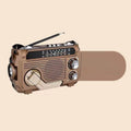 Radio de emergencia multifunción solar y de manivela