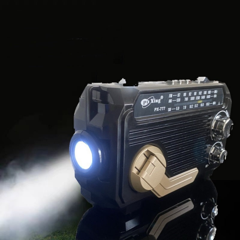 Radio de emergencia multifunción solar y de manivela