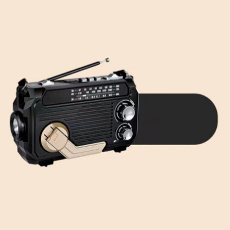 Radio d'urgence multifonction solaire et à manivelle