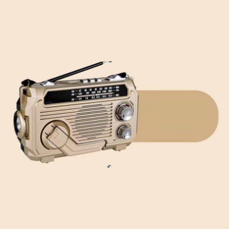 Radio d'urgence multifonction solaire et à manivelle
